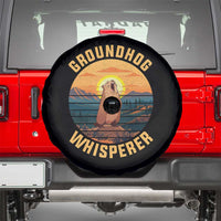 Funny Groundhog Whisperer Spare Tire Cover Screaming Woodchuck Mountain Forest