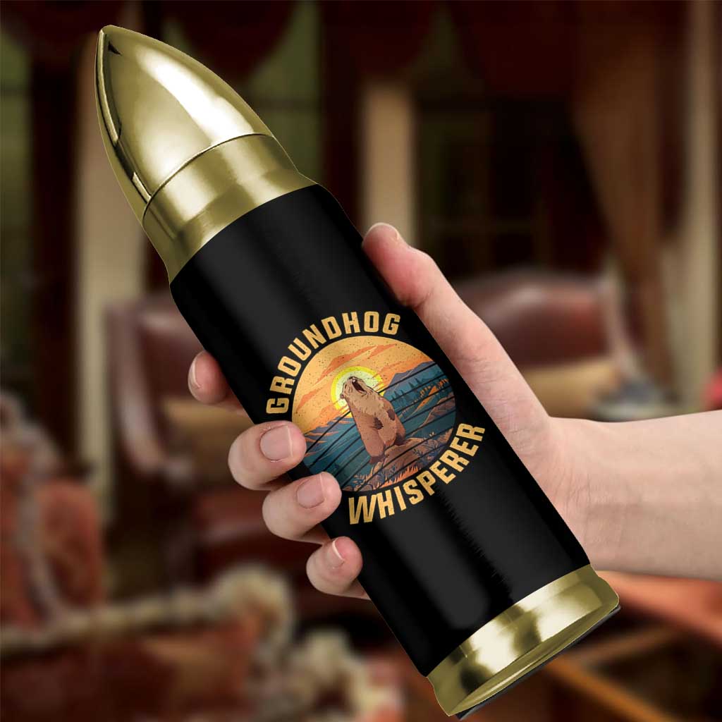 Funny Groundhog Whisperer Bullet Tumbler Screaming Woodchuck Mountain Forest