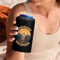 Funny Groundhog Whisperer 4 in 1 Can Cooler Tumbler Screaming Woodchuck Mountain Forest