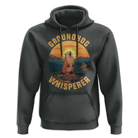 Funny Groundhog Whisperer Hoodie Screaming Woodchuck Mountain Forest