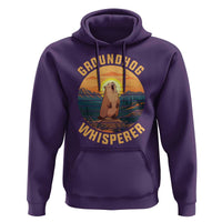 Funny Groundhog Whisperer Hoodie Screaming Woodchuck Mountain Forest