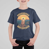 Funny Groundhog Whisperer T Shirt For Kid Screaming Woodchuck Mountain Forest