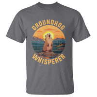 Funny Groundhog Whisperer T Shirt Screaming Woodchuck Mountain Forest