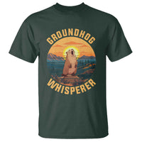 Funny Groundhog Whisperer T Shirt Screaming Woodchuck Mountain Forest