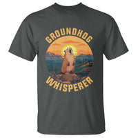 Funny Groundhog Whisperer T Shirt Screaming Woodchuck Mountain Forest