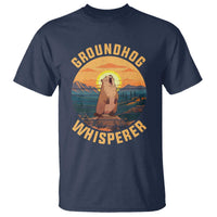 Funny Groundhog Whisperer T Shirt Screaming Woodchuck Mountain Forest