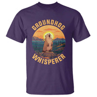 Funny Groundhog Whisperer T Shirt Screaming Woodchuck Mountain Forest