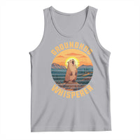 Funny Groundhog Whisperer Tank Top Screaming Woodchuck Mountain Forest