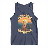 Funny Groundhog Whisperer Tank Top Screaming Woodchuck Mountain Forest