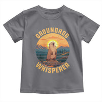 Funny Groundhog Whisperer Toddler T Shirt Screaming Woodchuck Mountain Forest