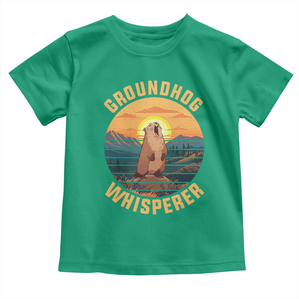 Funny Groundhog Whisperer Toddler T Shirt Screaming Woodchuck Mountain Forest