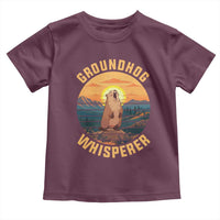 Funny Groundhog Whisperer Toddler T Shirt Screaming Woodchuck Mountain Forest