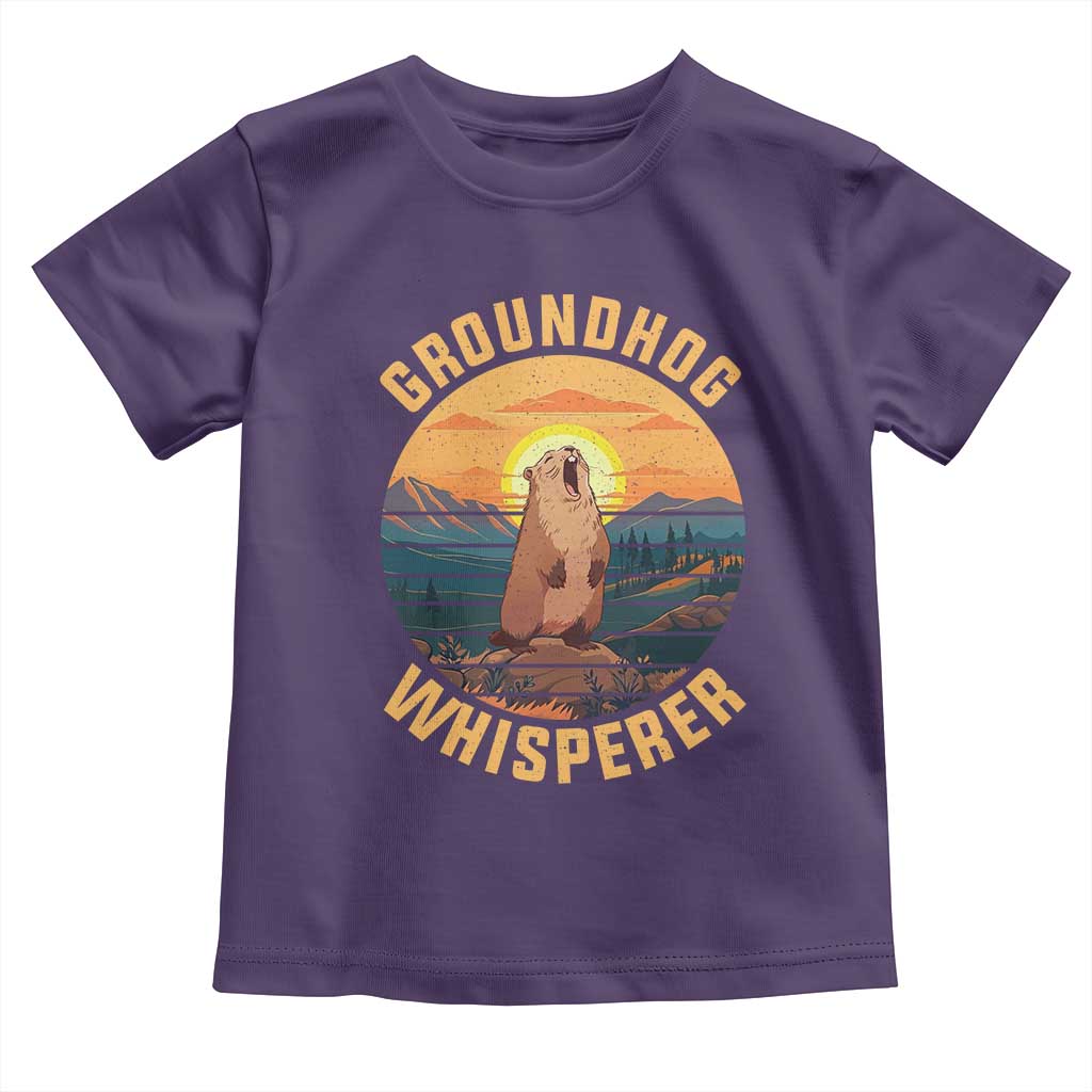 Funny Groundhog Whisperer Toddler T Shirt Screaming Woodchuck Mountain Forest
