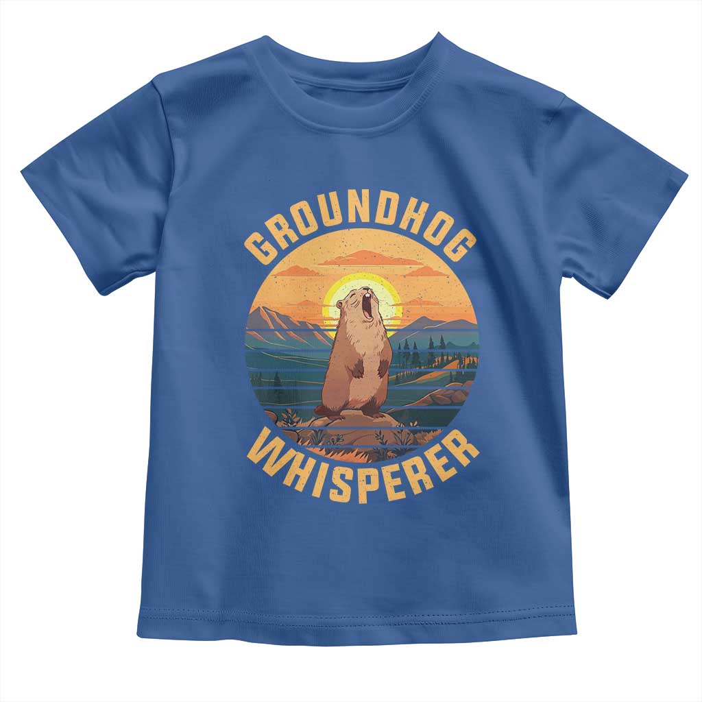 Funny Groundhog Whisperer Toddler T Shirt Screaming Woodchuck Mountain Forest