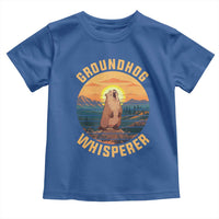 Funny Groundhog Whisperer Toddler T Shirt Screaming Woodchuck Mountain Forest