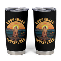 Funny Groundhog Whisperer Tumbler Cup Screaming Woodchuck Mountain Forest