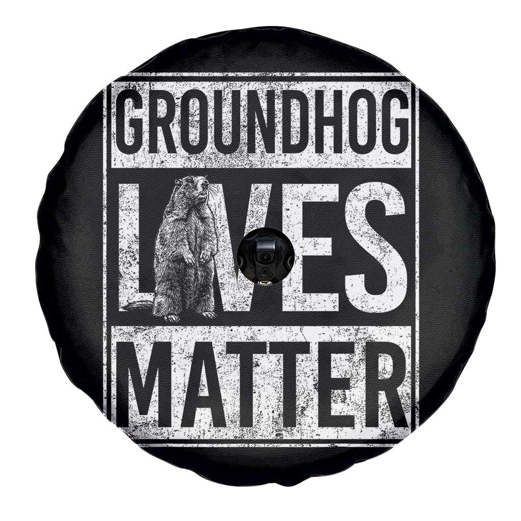 Groundhog Lives Matter Spare Tire Cover Funny Woodchuck Groundhog Day