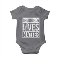 Groundhog Lives Matter Baby Onesie Funny Woodchuck Groundhog Day
