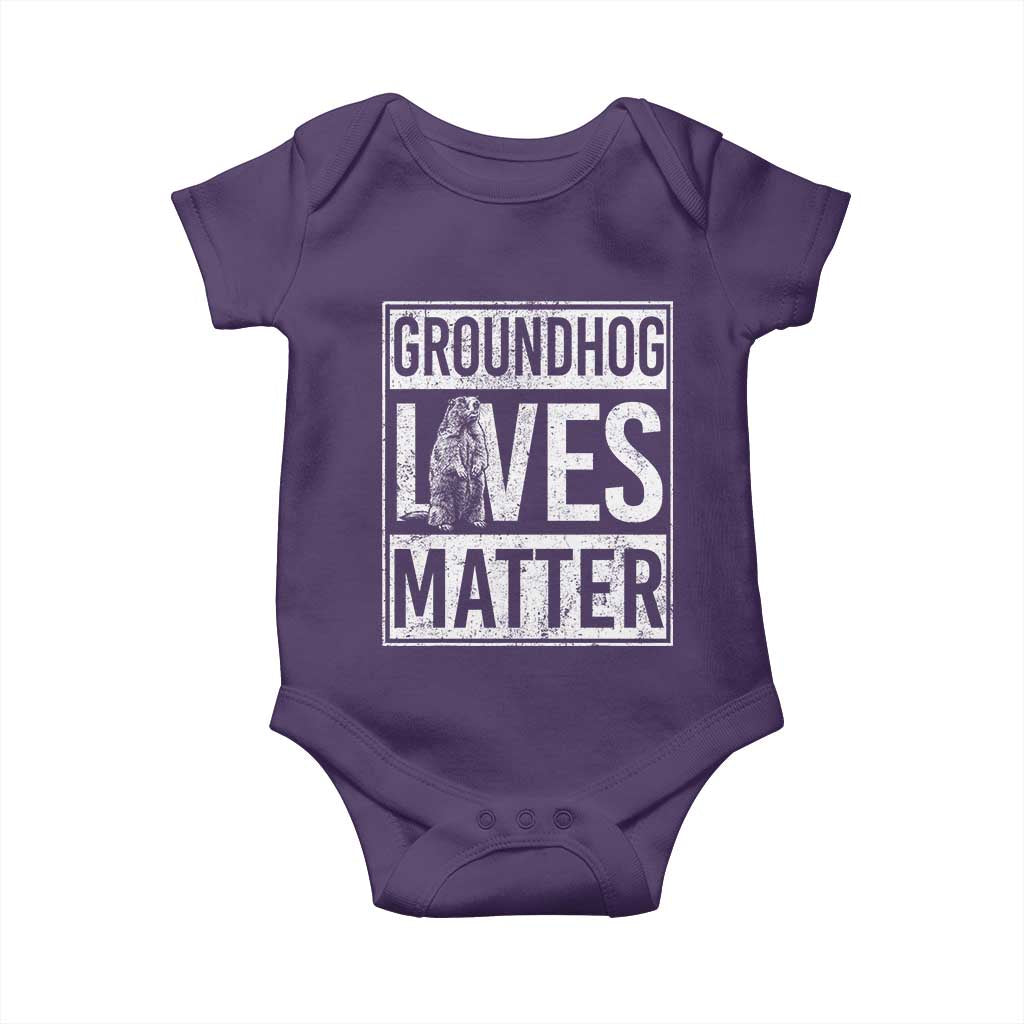 Groundhog Lives Matter Baby Onesie Funny Woodchuck Groundhog Day