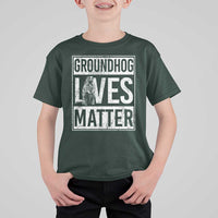 Groundhog Lives Matter T Shirt For Kid Funny Woodchuck Groundhog Day
