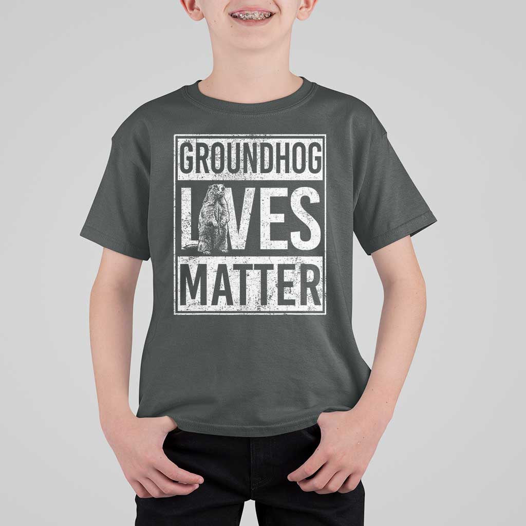 Groundhog Lives Matter T Shirt For Kid Funny Woodchuck Groundhog Day