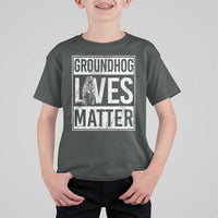 Groundhog Lives Matter T Shirt For Kid Funny Woodchuck Groundhog Day