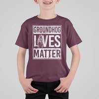 Groundhog Lives Matter T Shirt For Kid Funny Woodchuck Groundhog Day