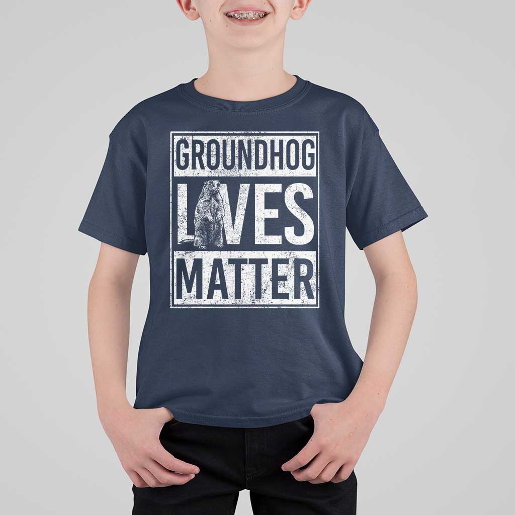 Groundhog Lives Matter T Shirt For Kid Funny Woodchuck Groundhog Day