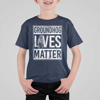 Groundhog Lives Matter T Shirt For Kid Funny Woodchuck Groundhog Day