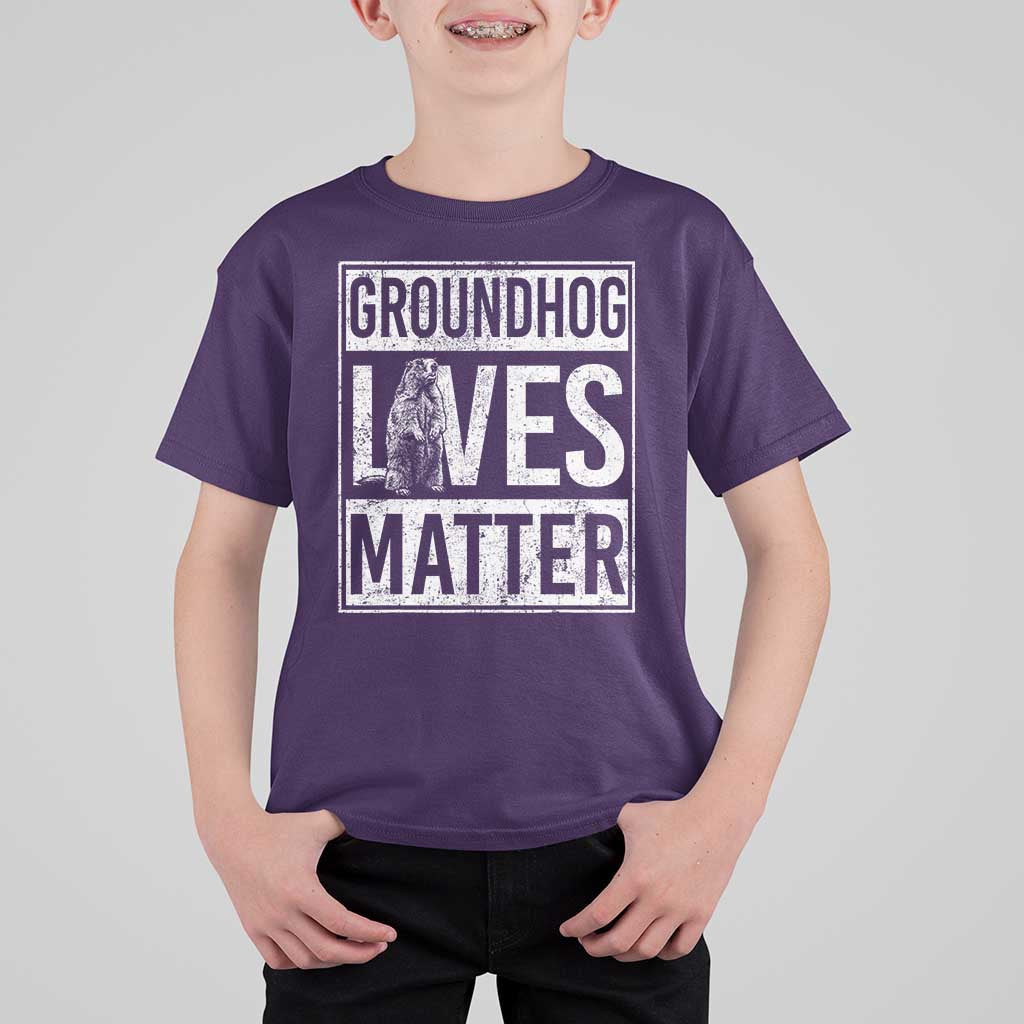 Groundhog Lives Matter T Shirt For Kid Funny Woodchuck Groundhog Day