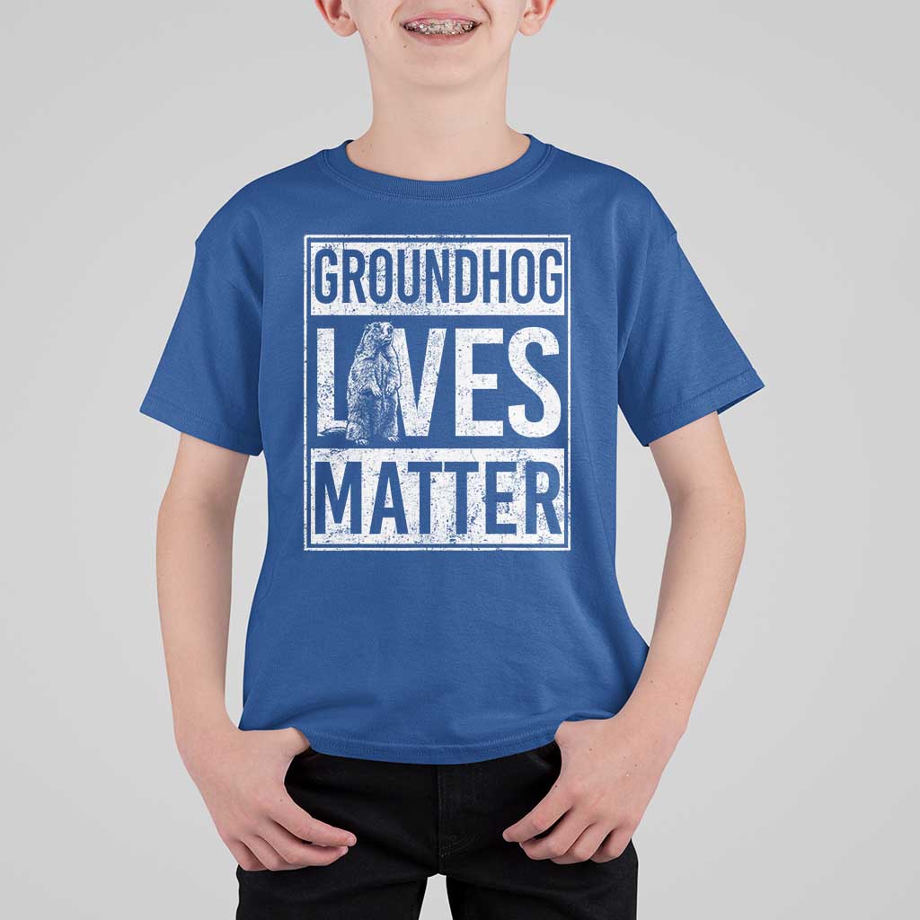 Groundhog Lives Matter T Shirt For Kid Funny Woodchuck Groundhog Day