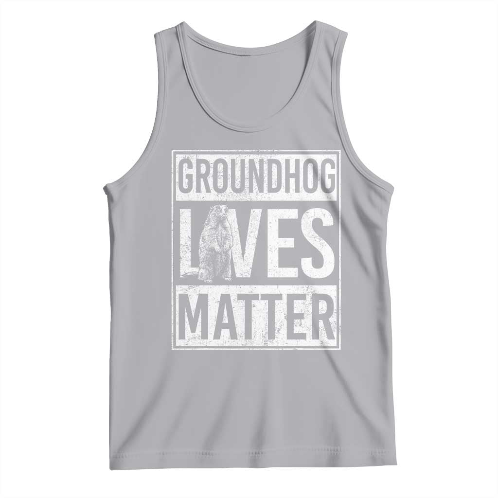 Groundhog Lives Matter Tank Top Funny Woodchuck Groundhog Day