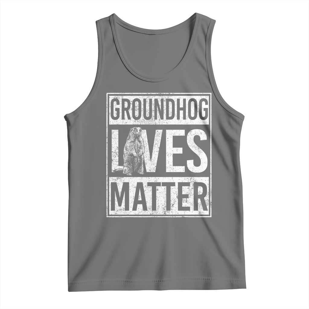 Groundhog Lives Matter Tank Top Funny Woodchuck Groundhog Day