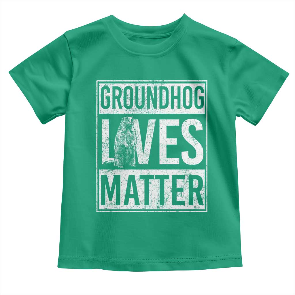 Groundhog Lives Matter Toddler T Shirt Funny Woodchuck Groundhog Day