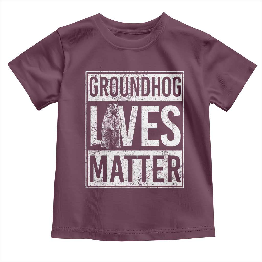 Groundhog Lives Matter Toddler T Shirt Funny Woodchuck Groundhog Day