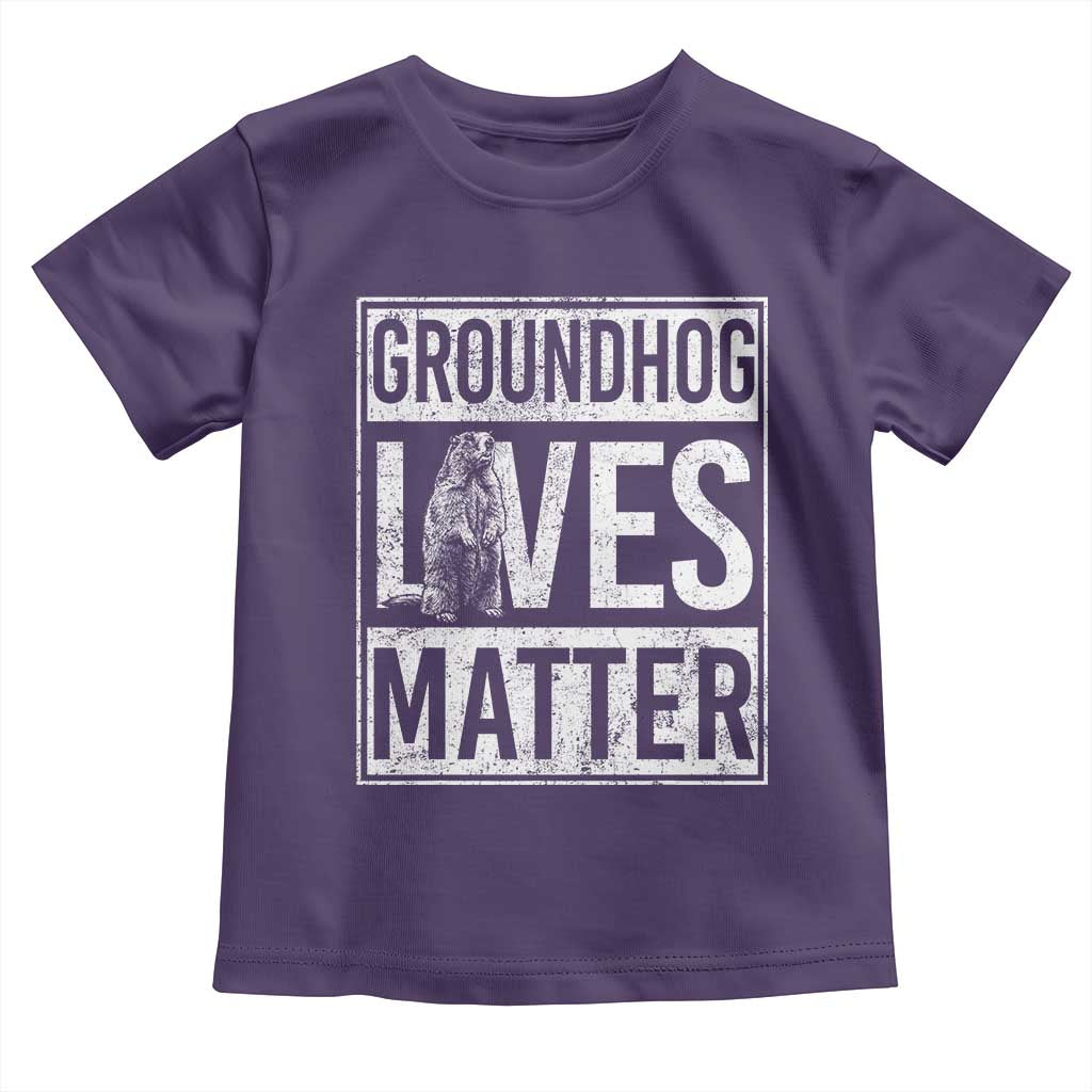 Groundhog Lives Matter Toddler T Shirt Funny Woodchuck Groundhog Day
