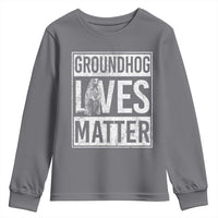 Groundhog Lives Matter Youth Sweatshirt Funny Woodchuck Groundhog Day