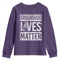 Groundhog Lives Matter Youth Sweatshirt Funny Woodchuck Groundhog Day