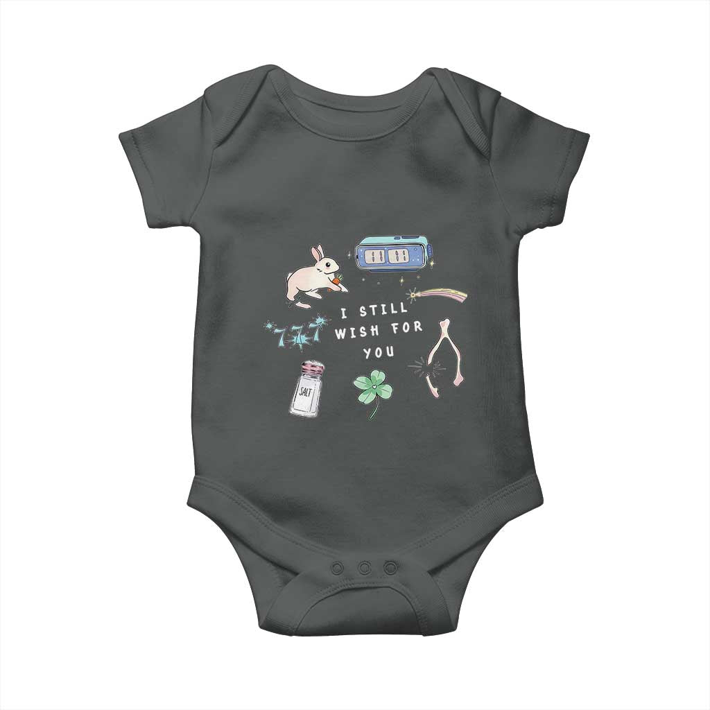 I Still Wish for You Lucky Rabbit 1111 Stars Clover Signs Baby Onesie