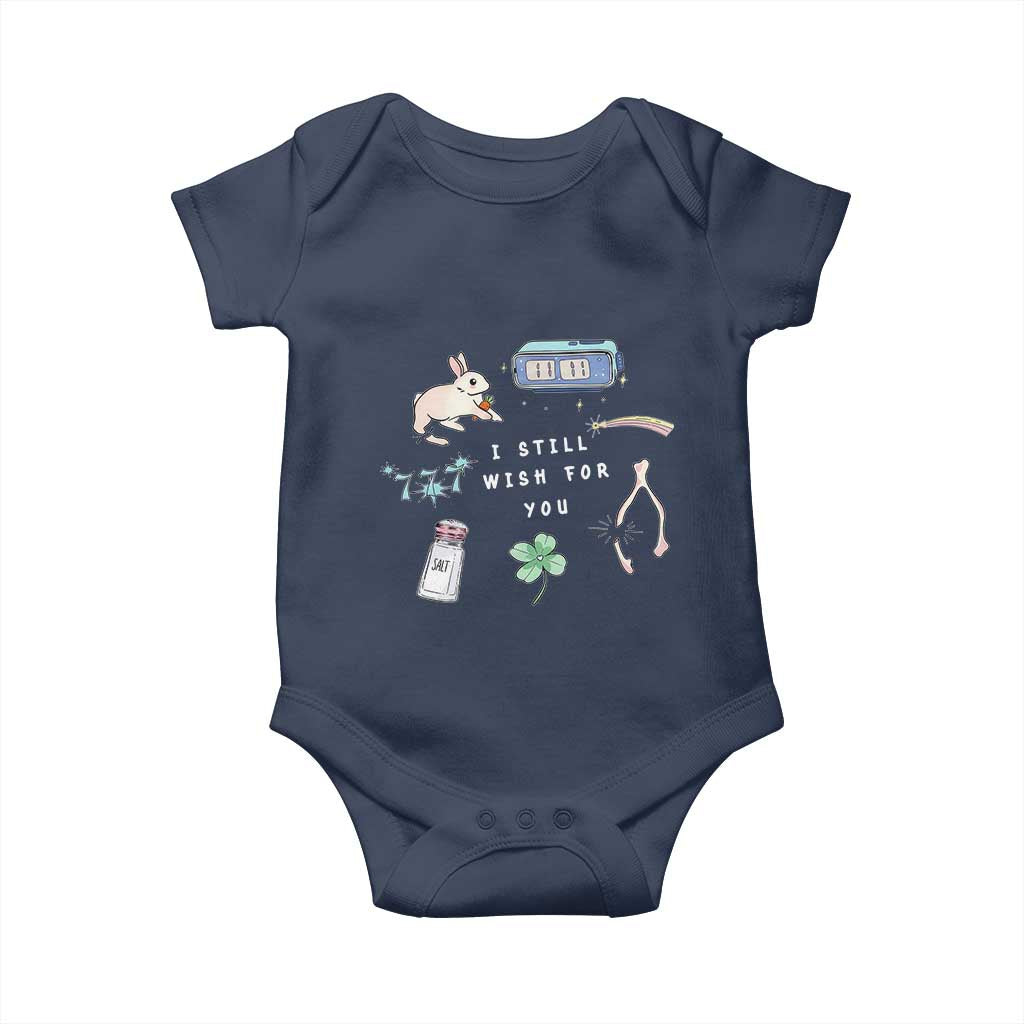I Still Wish for You Lucky Rabbit 1111 Stars Clover Signs Baby Onesie
