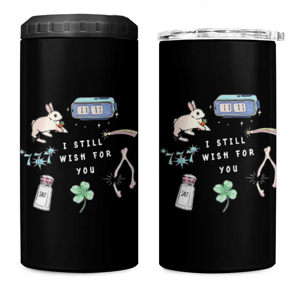 I Still Wish for You Lucky Rabbit 1111 Stars Clover Signs 4 in 1 Can Cooler Tumbler