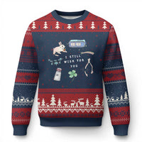 I Still Wish for You Lucky Rabbit 1111 Stars Clover Signs Ugly Christmas Sweater