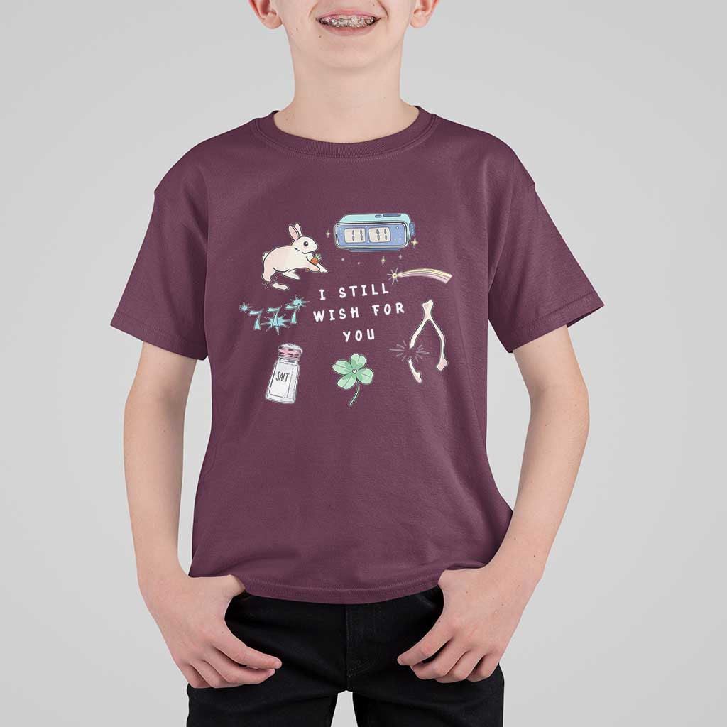 I Still Wish for You Lucky Rabbit 1111 Stars Clover Signs T Shirt For Kid