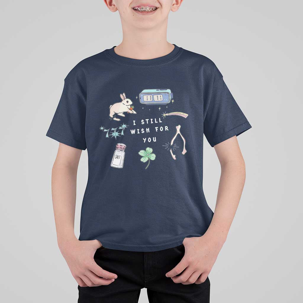 I Still Wish for You Lucky Rabbit 1111 Stars Clover Signs T Shirt For Kid