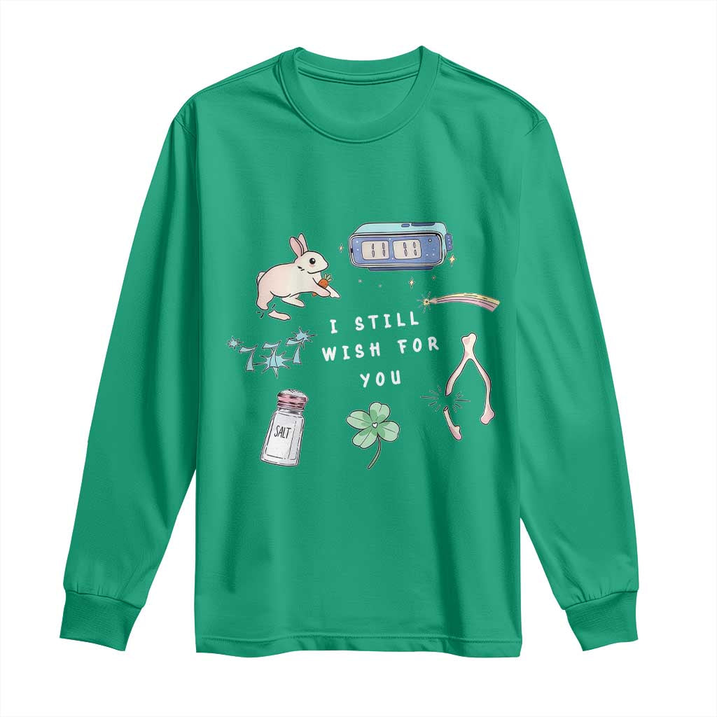 I Still Wish for You Lucky Rabbit 1111 Stars Clover Signs Long Sleeve Shirt