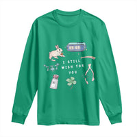 I Still Wish for You Lucky Rabbit 1111 Stars Clover Signs Long Sleeve Shirt