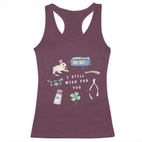 I Still Wish for You Lucky Rabbit 1111 Stars Clover Signs Racerback Tank Top