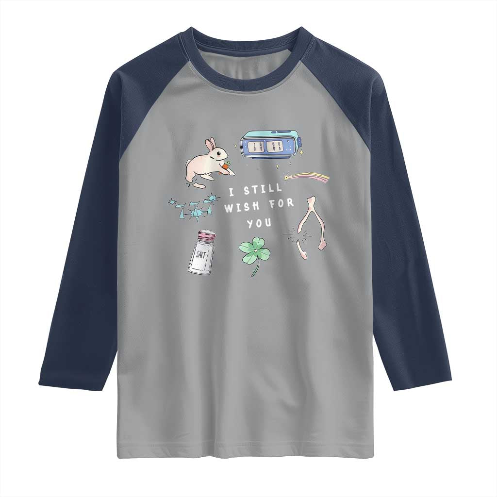 I Still Wish for You Lucky Rabbit 1111 Stars Clover Signs Raglan Shirt