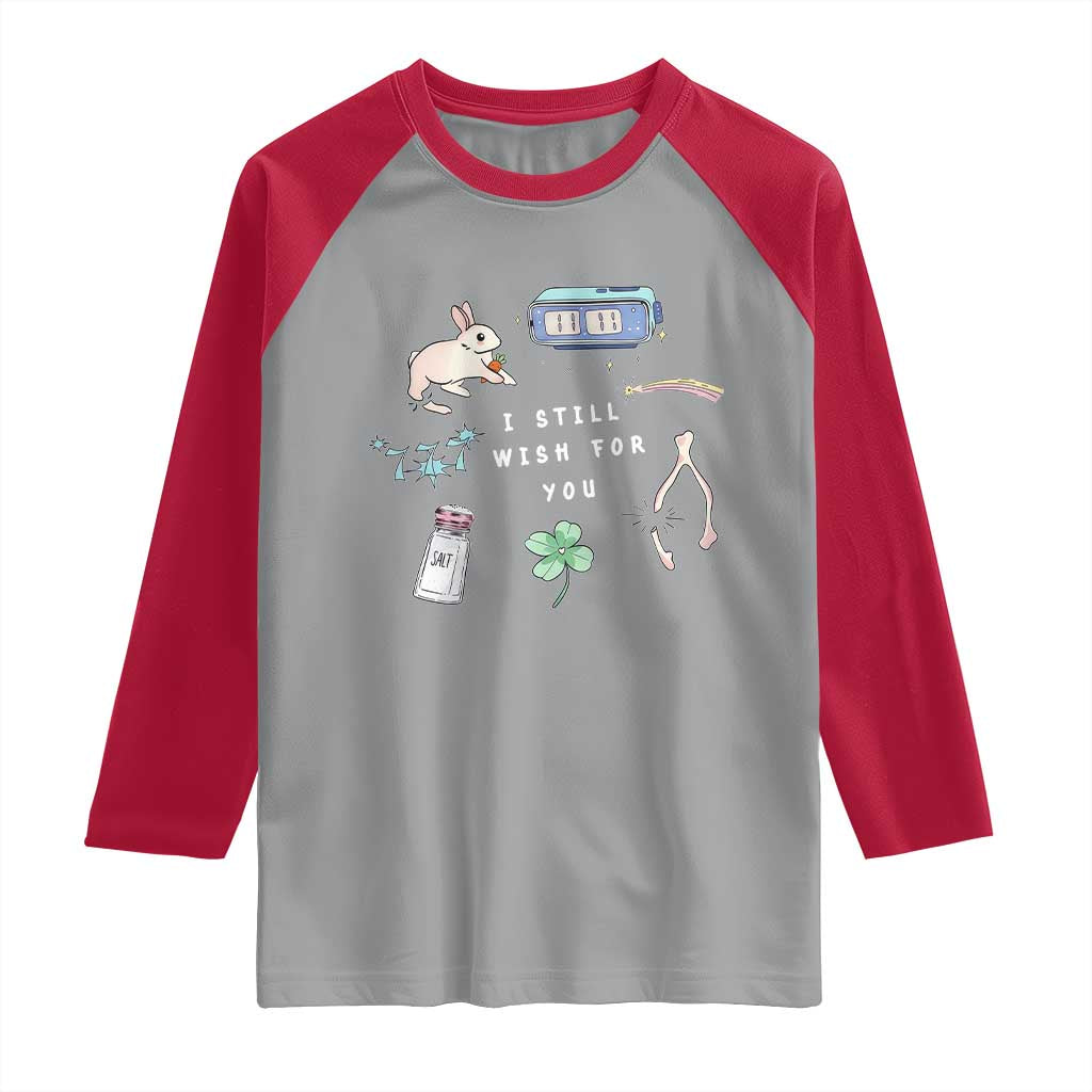 I Still Wish for You Lucky Rabbit 1111 Stars Clover Signs Raglan Shirt