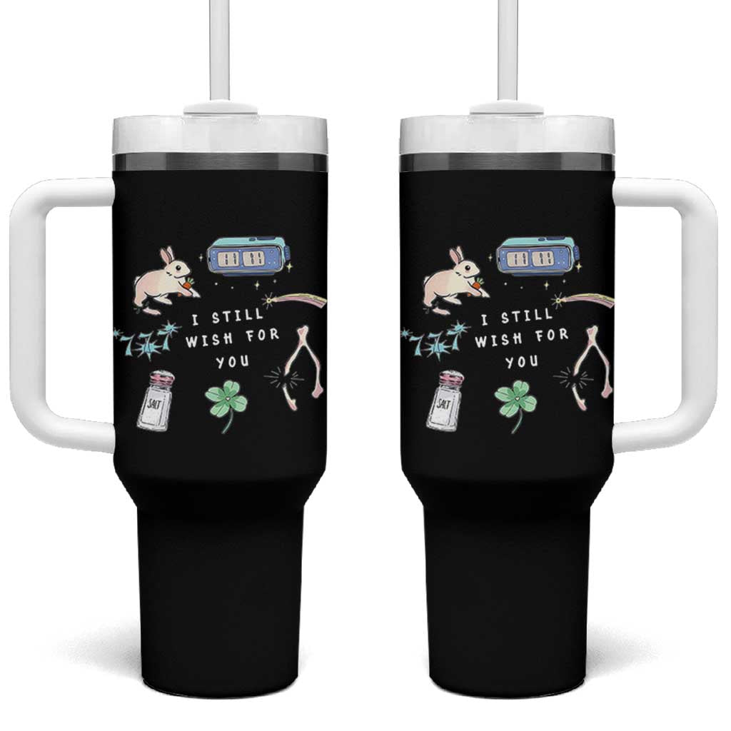 I Still Wish for You Lucky Rabbit 1111 Stars Clover Signs Tumbler With Handle
